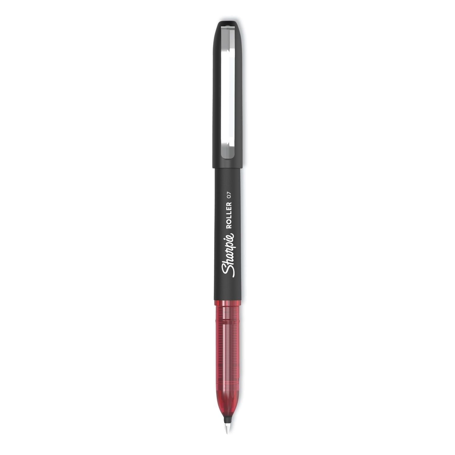 Sharpie Rollerball Pen, Arrow Point (0.7mm) Pen for Bold Lines, Red Ink, 12 Count EasyOptionXY LLC