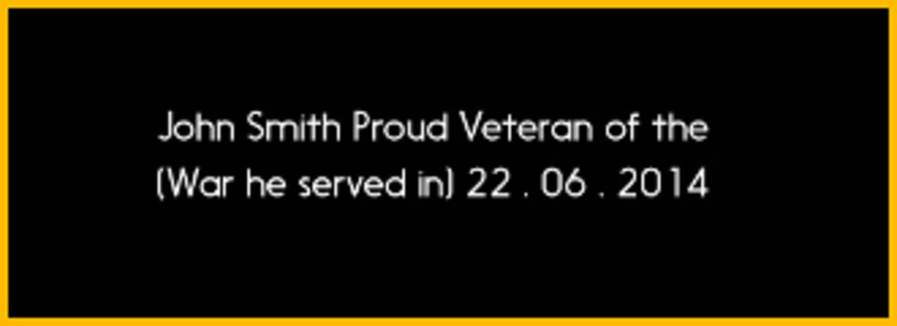 Laser Engraved Name Plates. The Military Gift Store