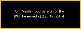 Laser Engraved Name Plates. The Military Gift Store