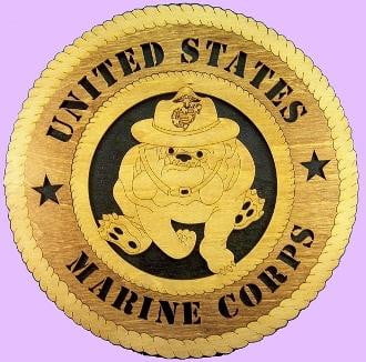 Marine Corps Wall Tributes Completely handmade from start to finish, this collectible piece The Military Gift Store