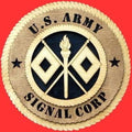 Signal Corps Wall Tributes Signal Corps Wall Plaque is Completely handmade The Military Gift Store