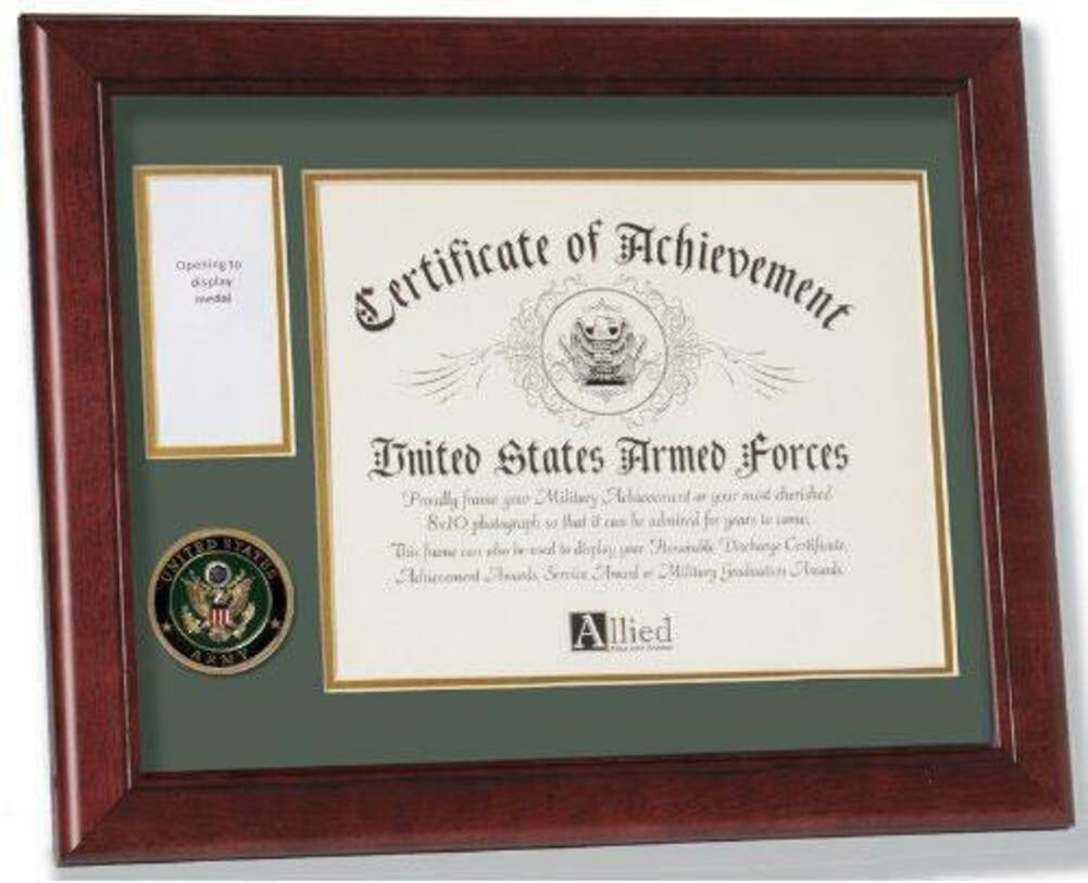Flag Connections U.S. Army Medal and Award Frame with Medallion -13 x 16. The Military Gift Store
