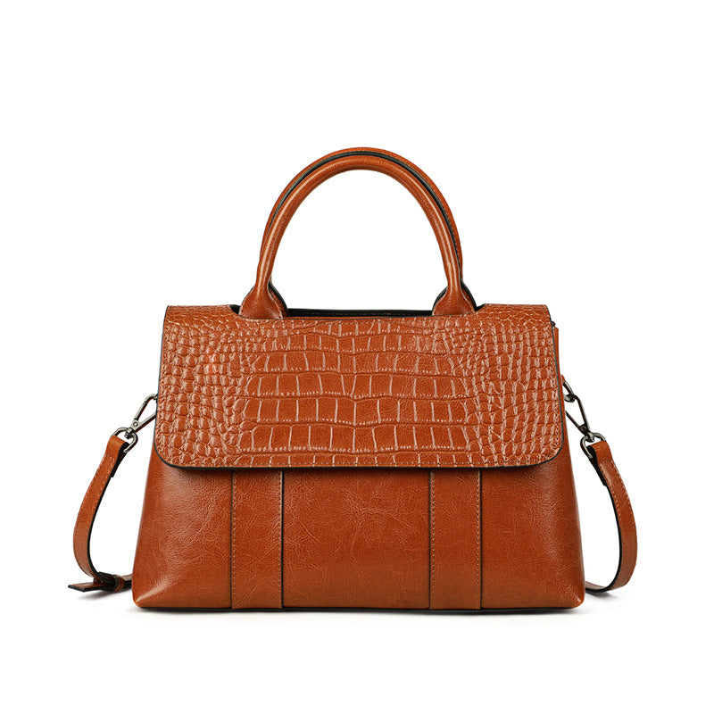 Women tote crossbody bag genuine leather crocodile - SJB-DIAMOND ELITES