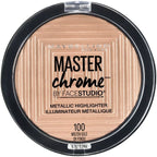Maybelline Facestudio Master Chrome Metallic Highlighter Makeup, Molten Gold, 0.24 fl oz