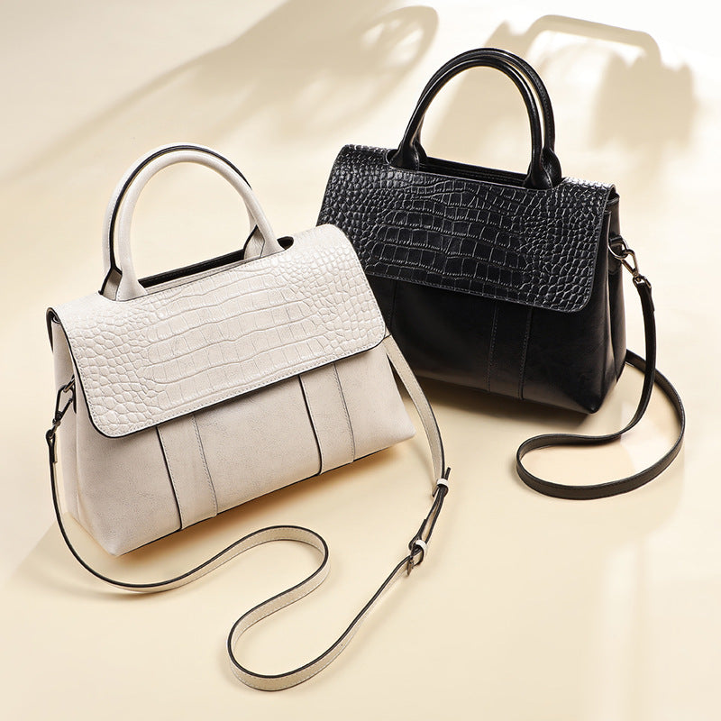 Women tote crossbody bag genuine leather crocodile - SJB-DIAMOND ELITES