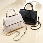 Women tote crossbody bag genuine leather crocodile - SJB-DIAMOND ELITES