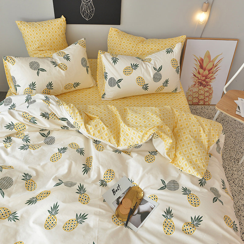 Pineapple double duvet cover spring and summer Pi-Mart