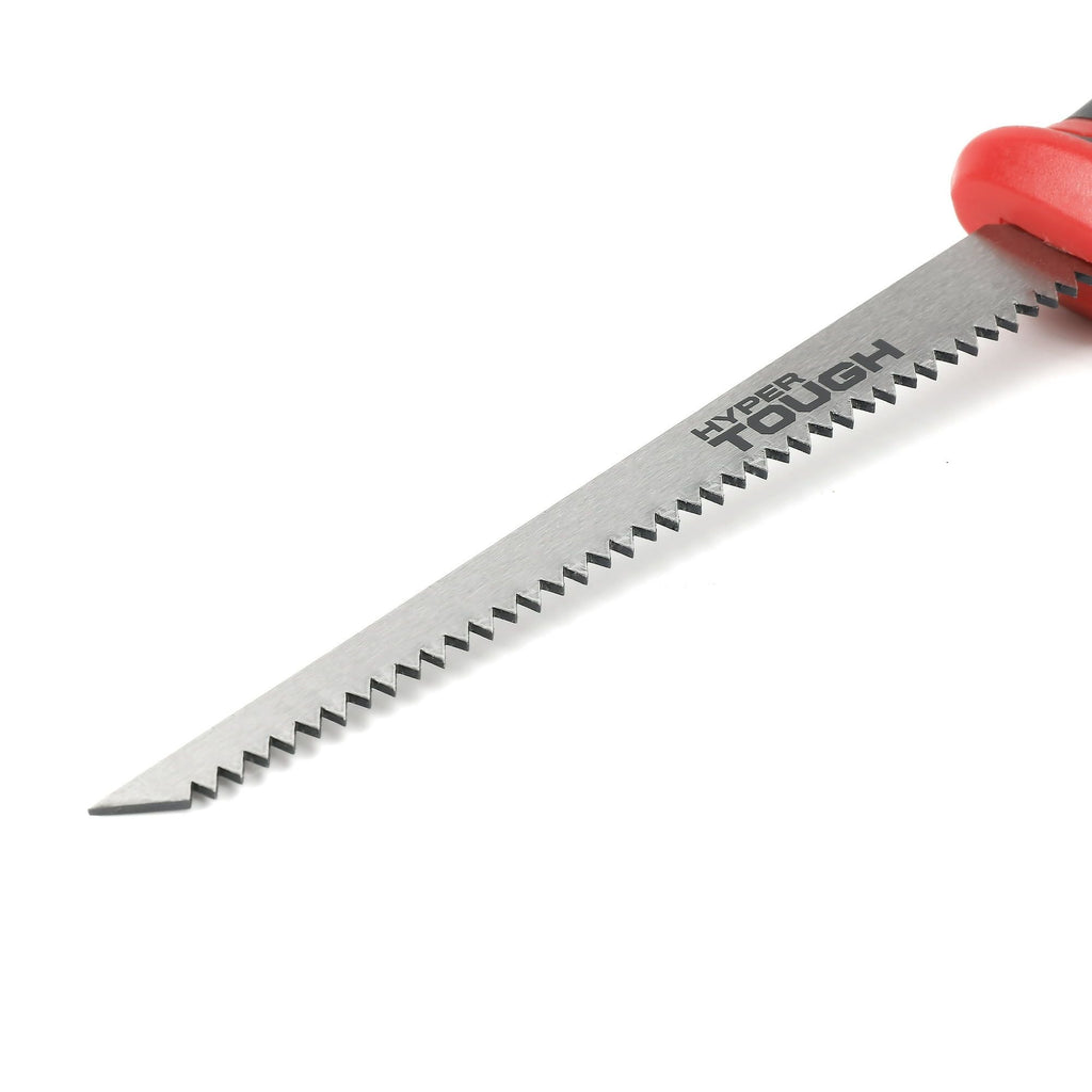 Hyper Tough Drywall Jab Saw, 6-inch Carbon Steel Blade, Comfort Grip Handsaw, Red EasyOptionXY LLC
