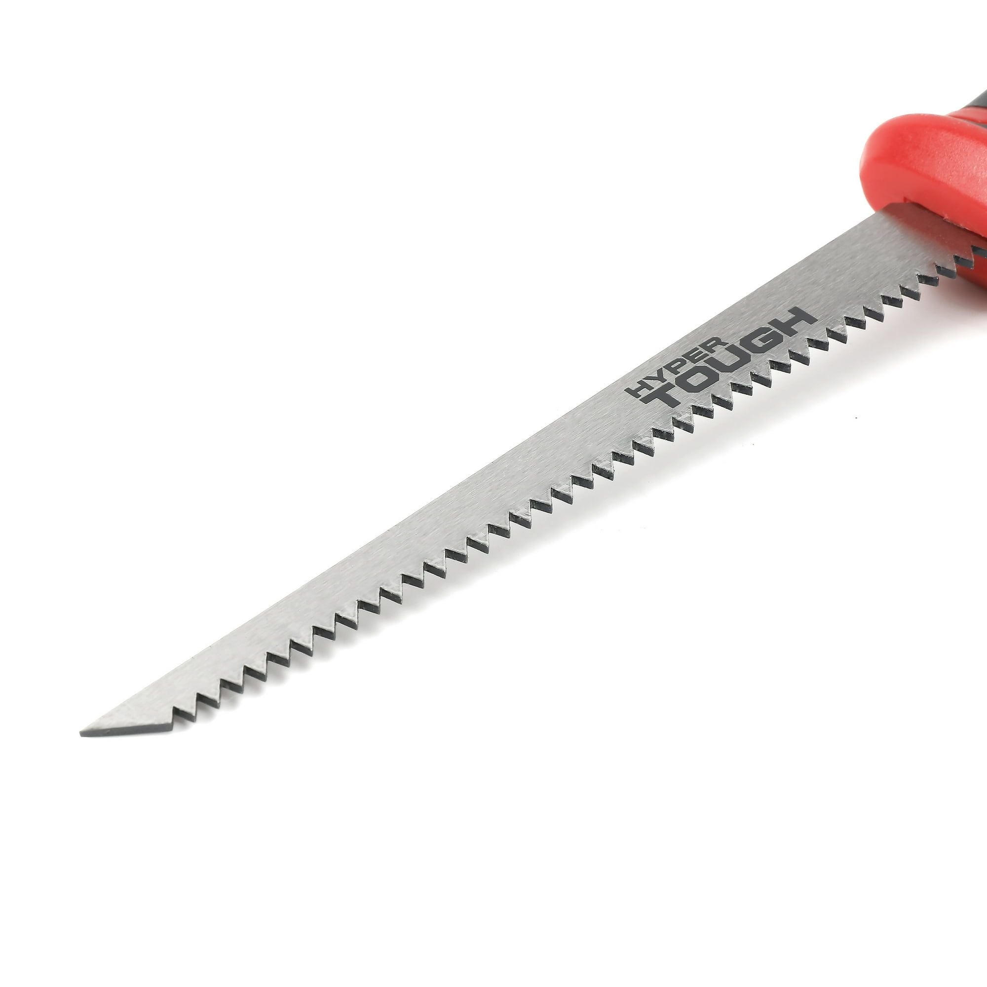Hyper Tough Drywall Jab Saw, 6-inch Carbon Steel Blade, Comfort Grip Handsaw, Red EasyOptionXY LLC