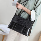 Women tote crossbody bag genuine leather crocodile - SJB-DIAMOND ELITES