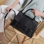 Women tote crossbody bag genuine leather crocodile - SJB-DIAMOND ELITES