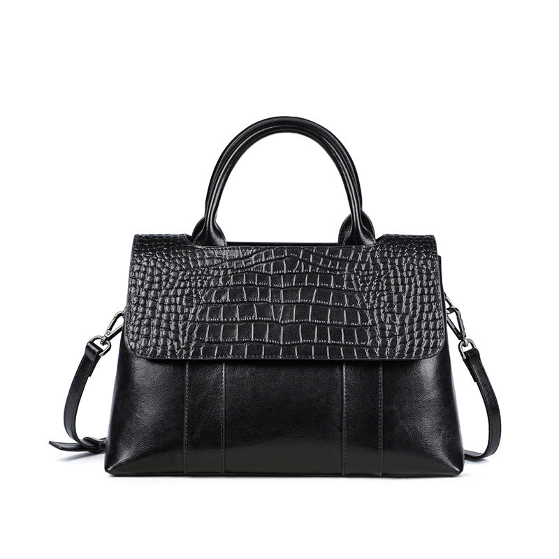 Women tote crossbody bag genuine leather crocodile - SJB-DIAMOND ELITES