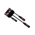 Hyper Tough 3 Piece Handle Pry Bar Set with Striking Caps