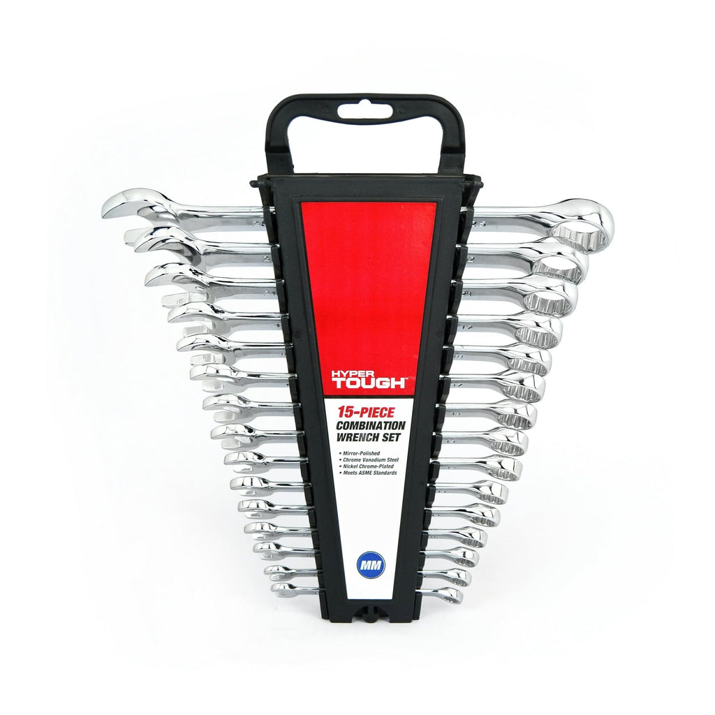 Hyper Tough 15-Piece Combination Wrench Set, Metric EasyOptionXY LLC