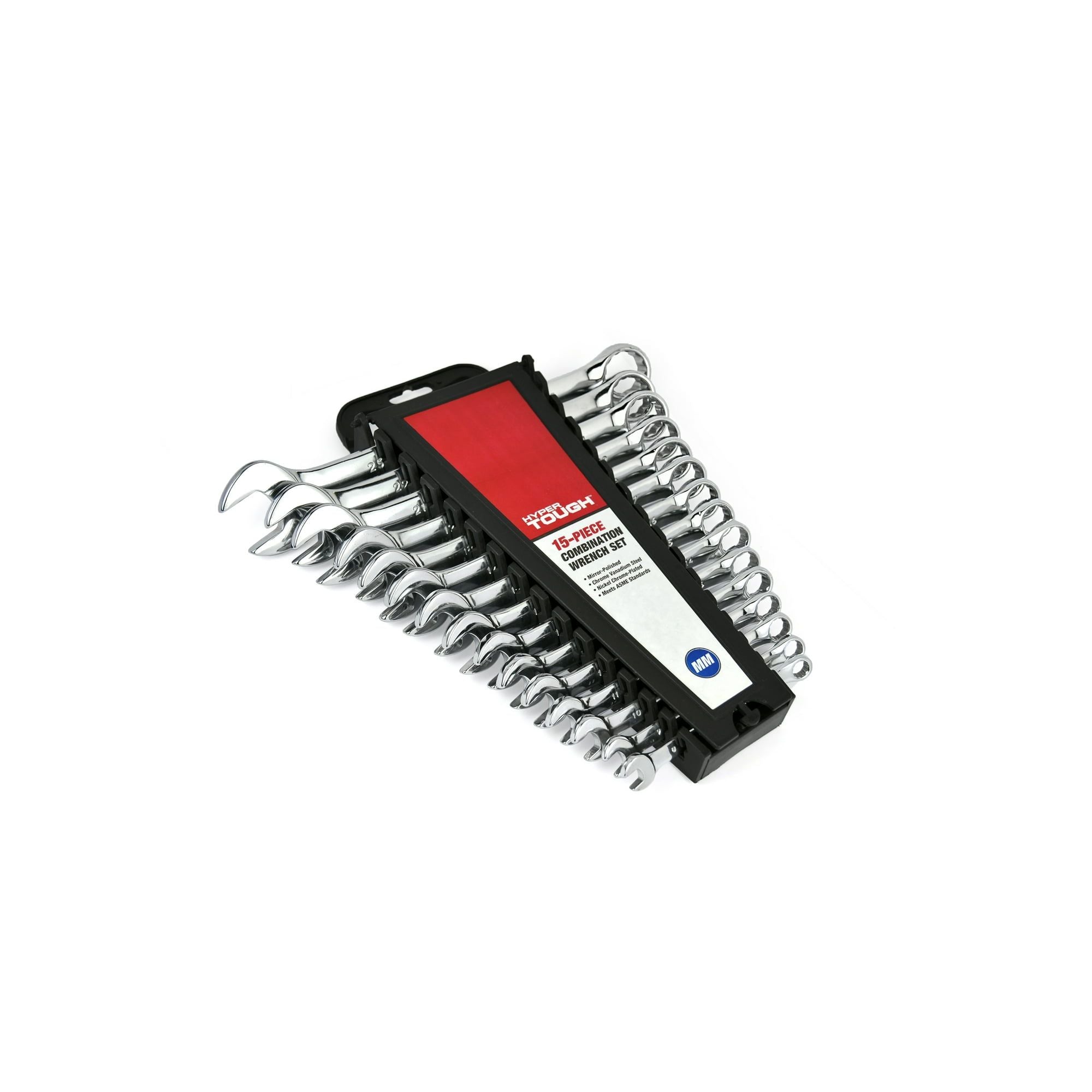 Hyper Tough 15-Piece Combination Wrench Set, Metric EasyOptionXY LLC