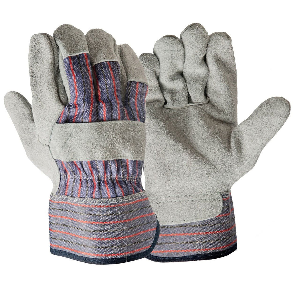 Hyper Tough Leather Palm Glove, Large, Multi-Use Work Glove, 1 Pair EasyOptionXY LLC