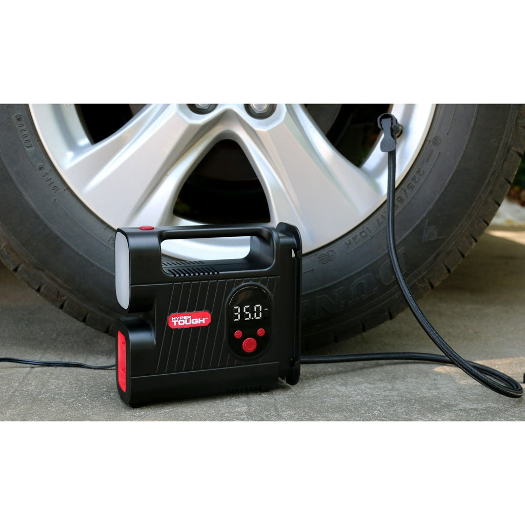 Hyper Tough DC 12V Digital Car Tire Inflator with Auto-off Function EasyOptionXY LLC