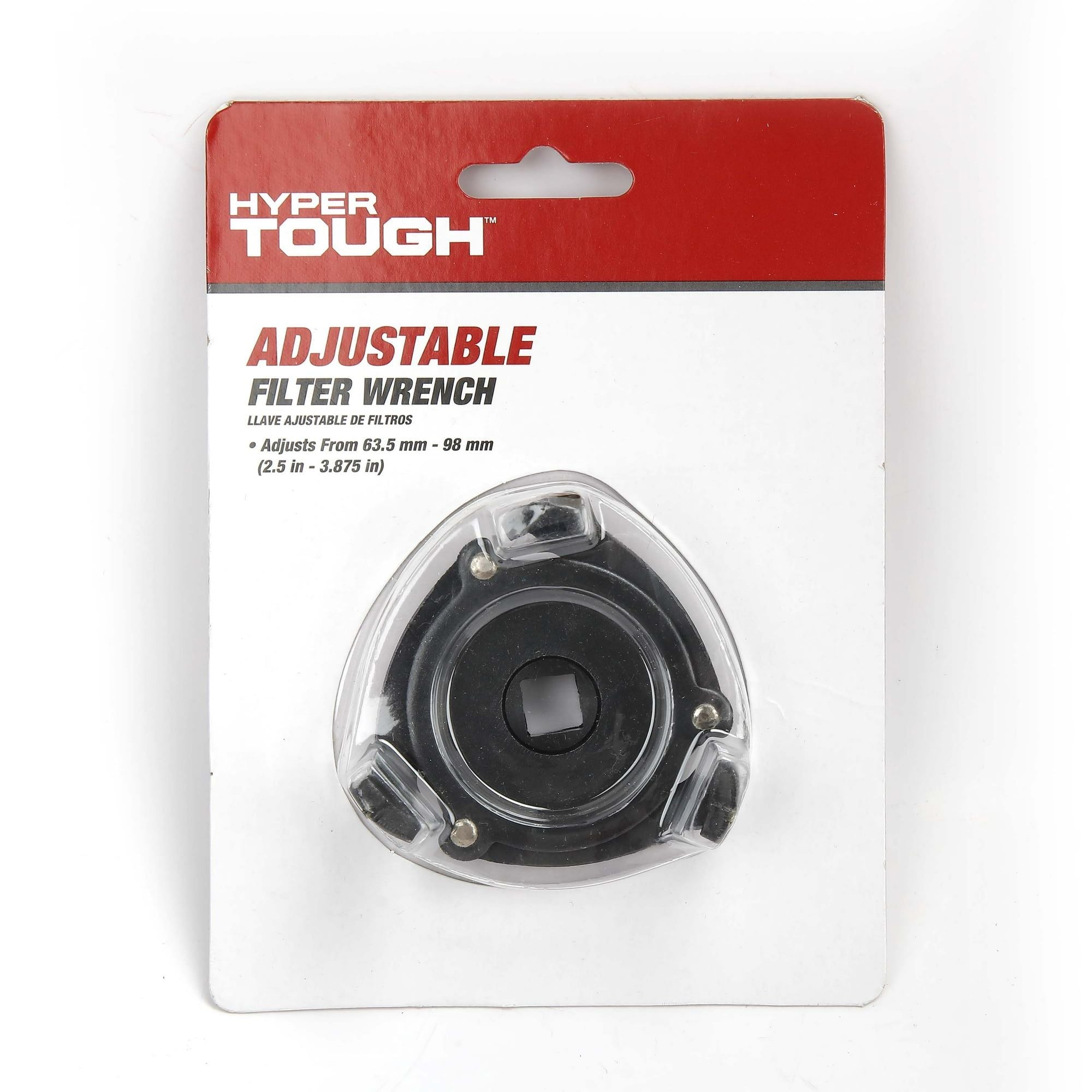 Hyper Tough Adjustable Filter Wrench, 63.5mm - 98mm, New, Model 4209, 1 Each