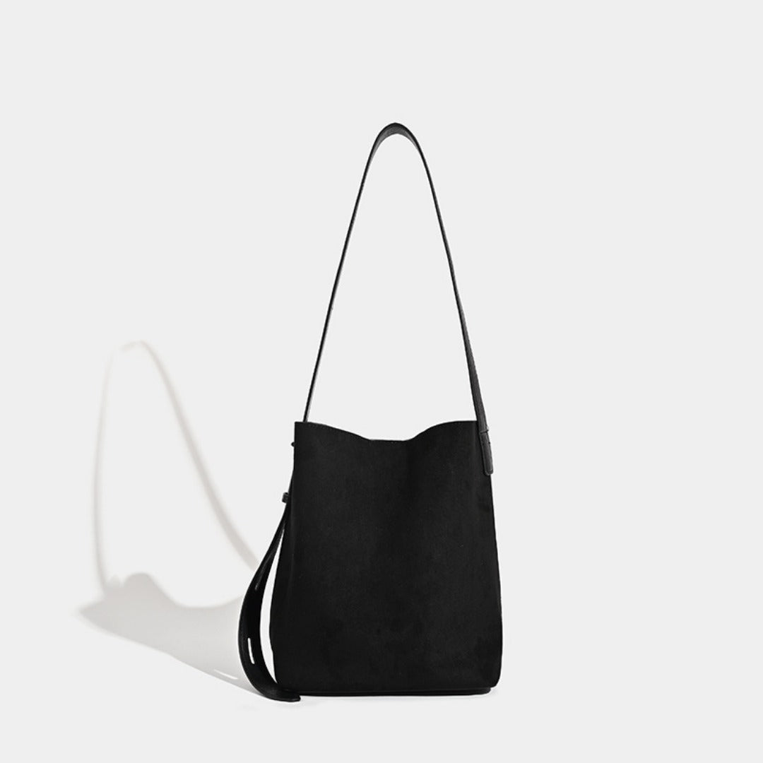 Suede vintage leopard print bucket bag, versatile shoulder crossbody women tote bag, hobo shoulder bag for women - SJB-DIAMOND ELITES