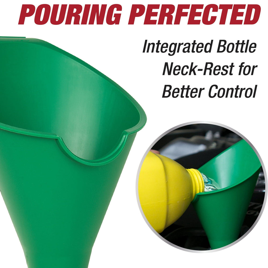 Hyper Tough Big Mouth Automotive Plastic Funnel, Green, 10713RFHT, 1 Each EasyOptionXY LLC