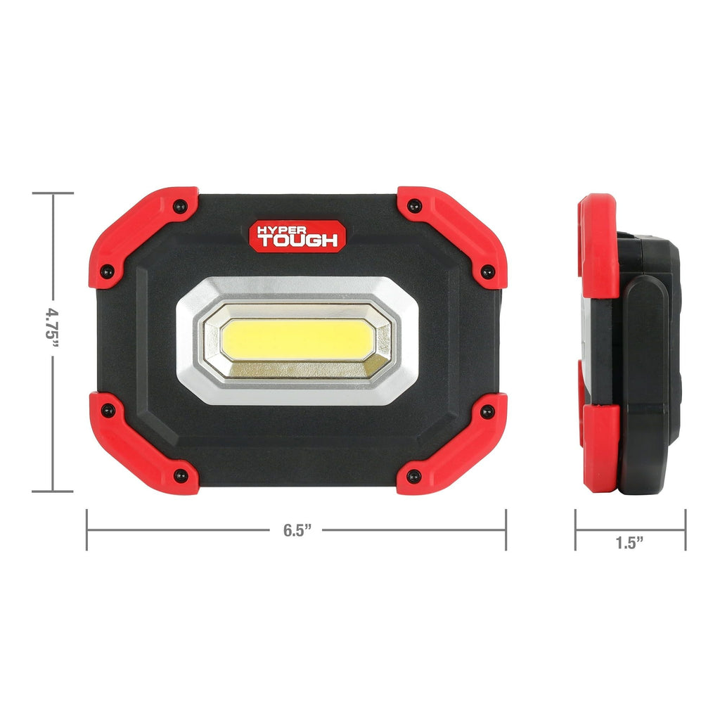 Hyper Tough 1200 Lumen LED Rechargeable Portable Work Light, Red, Black EasyOptionXY LLC