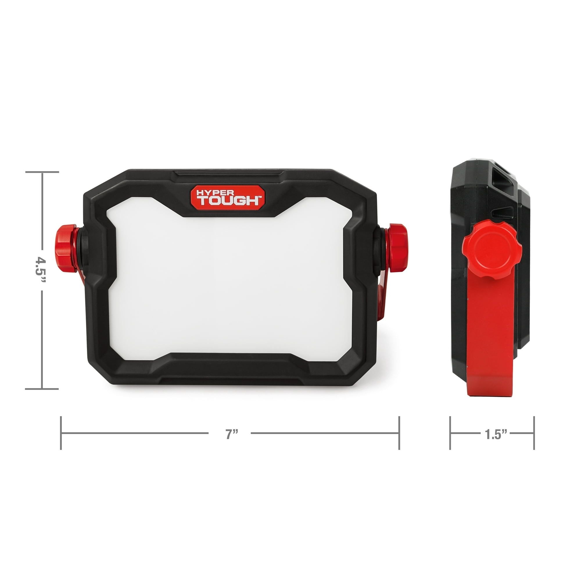 Hyper Tough 10W LED 1000 Lumen Rechargeable Free Standing Light, Handheld Portable Work Light EasyOptionXY LLC