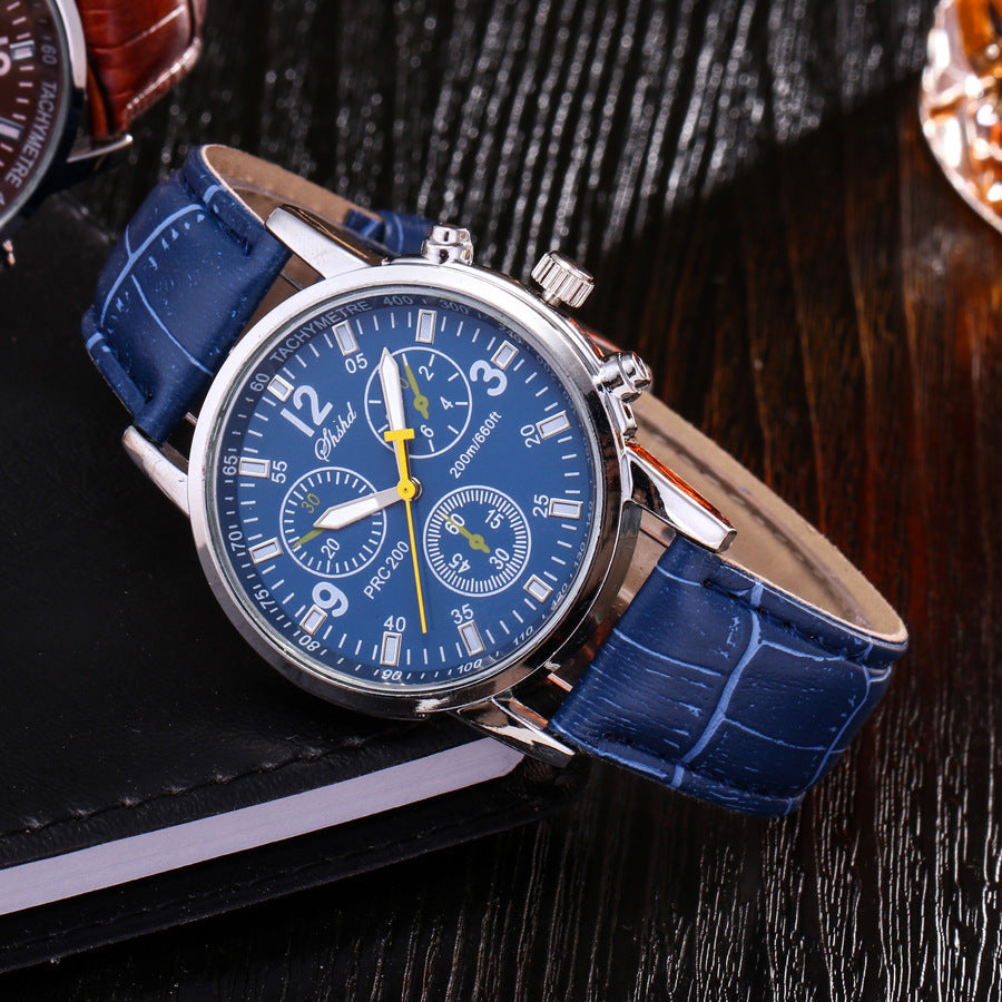 Men's belt watch student sports quartz watch Pi-Mart