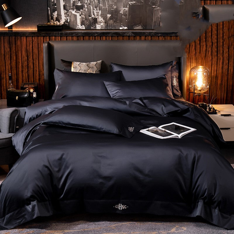 Four-piece long-staple cotton cotton duvet cover sheet Pi-Mart