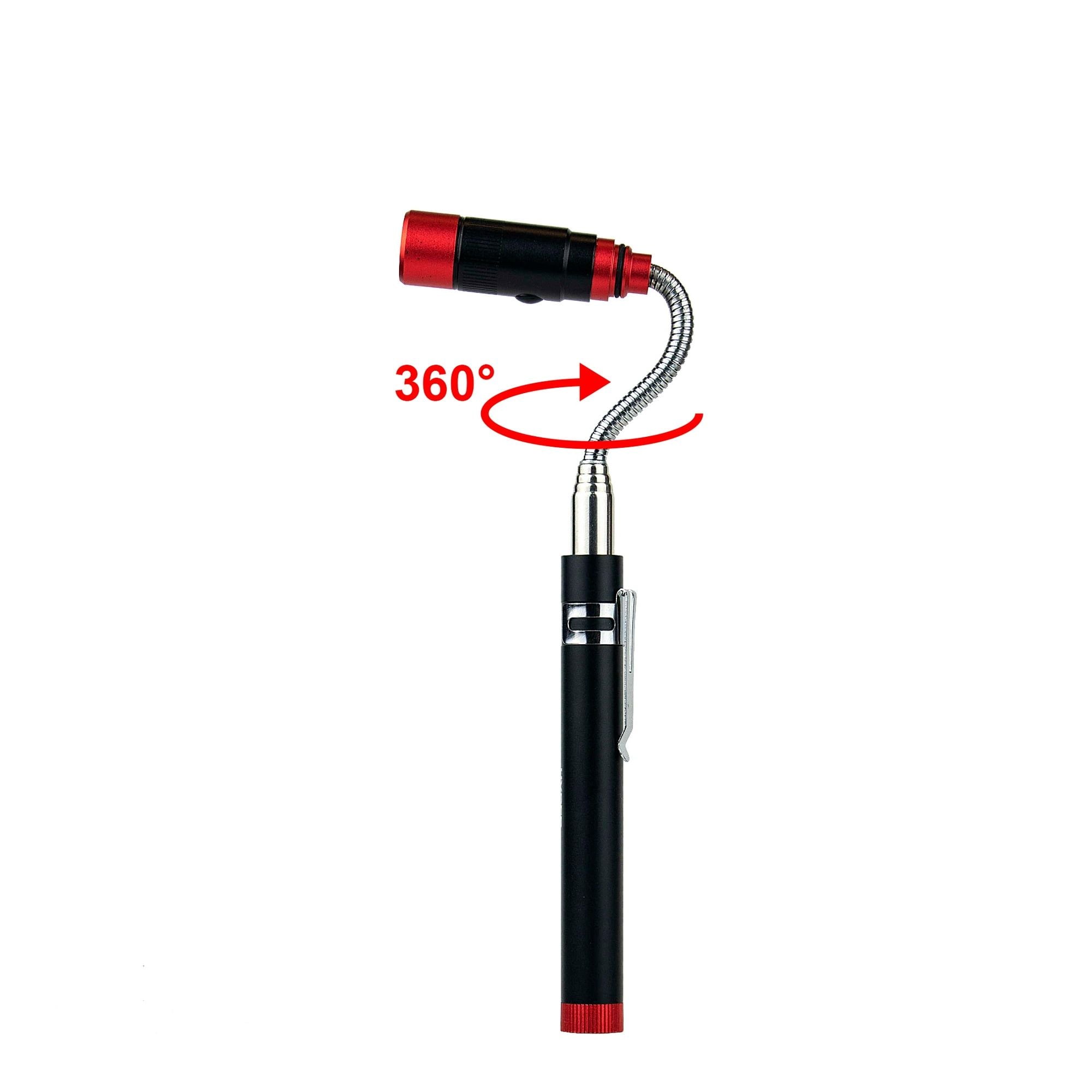 Hyper Tough 20 Lumens Extendable LED Work Light with Magnetic Head & Base, Aluminium Housing EasyOptionXY LLC