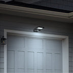Hyper Tough Solar Motion Street/Area Light, Dusk to Dawn Wall Mount, 120¡ã degree, 800 Lumens, Black EasyOptionXY LLC