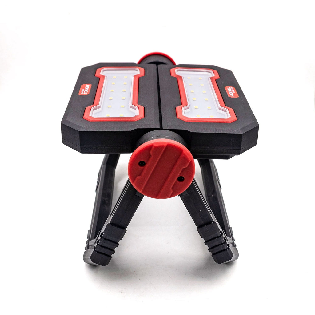 Hyper Tough 1000 Lumen Led Work Light, Folding Stand, Black, Red, Plastic EasyOptionXY LLC