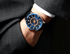 Men's  Modern Sports Waterproof Watch Luxury Unique Design  Fluorescent Hands Perfect Gift Stevvex