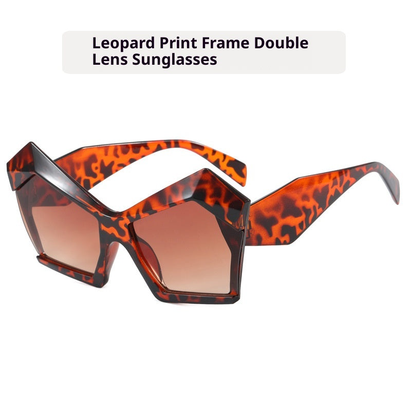 Oversized Square Cateye Polarized Sunglasses Big Trendy Style Fashionable Personality Big Frame Sunglasses New Fashionable & Popular Street Style Sunglasses For Women Stevvex