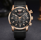 Mens Waterproof Sport Watch With Chronometers Day View And Cross-Matte Background Modern Man Watch Stevvex