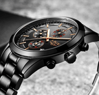 Men's Waterproof  Watch With Chronometers And Date Display Unique Design Perfect Gift Stevvex