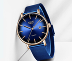 Men's Elegant  Watch With Stainless Steel Straps And Special Date Display Excellent Look Unique Design Perfect Gift Stevvex