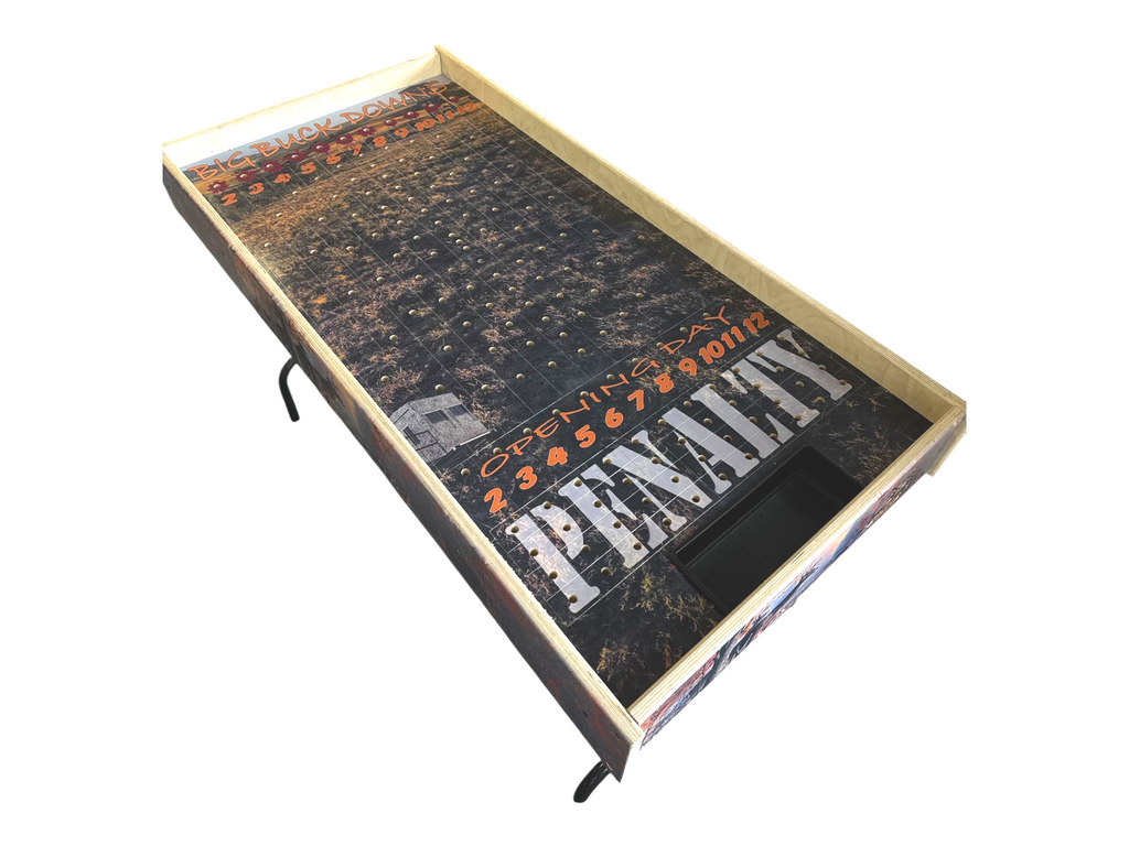 Big Buck Downs-  Jumbo Horse Game with Integrated Chip Pot Big Buck Derby Themed/ Hunting Themed Games/ Deer Themed Horse Racing/ Large Party Games/ Camping - SJB-DIAMOND ELITES