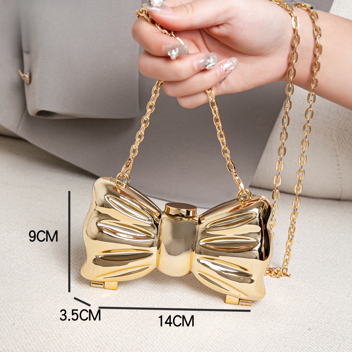 Metallic Mini Lipstick Bag, Girl Chain Butterfly Dinner Purse, Evening Purse, Evening Bags for Women Formal, Clutch Purse, Clutch Purse Casual, Clutch Purse Party, Prom Bag, - SJB-DIAMOND ELITES