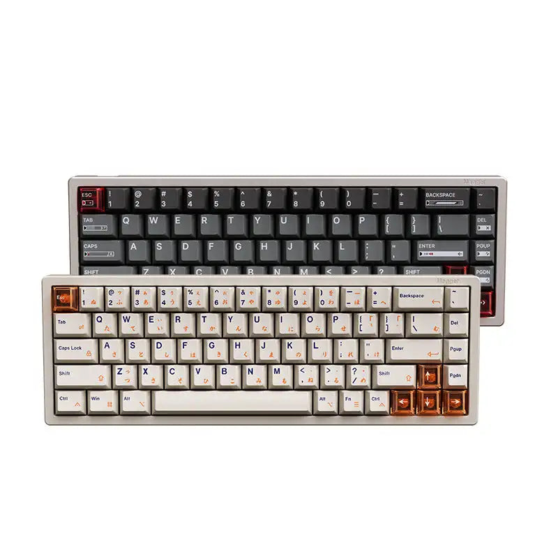 Magnetic White Porcelain Jade 68 Key Aluminum Tuo Keyboard
