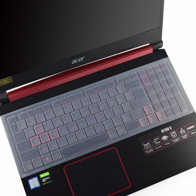 15.6'' Laptop Keyboard Cover Protector Skin Perfect Fit Silicone Skin Keyboard Covers For Laptops Gaming Laptop Keyboard Skin Protector For Gaming Lovers Stevvex