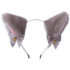 15 Colors Beautiful Masquerade Halloween Cat Ears Cosplay Cat Ear Party Costume Bow Tie Bell Headwear Headband Gorgeous Hair Accessories For Women