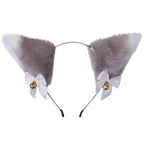 15 Colors Beautiful Masquerade Halloween Cat Ears Cosplay Cat Ear Party Costume Bow Tie Bell Headwear Headband Gorgeous Hair Accessories For Women