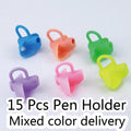 15 Pcs School Students Writing Pencil Pen Holder Children Kids Learning Practice Silicone Pen Aid Grip Posture Correction Device Ergonomic Grip Aid Writing Tool Posture Correction Stevvex