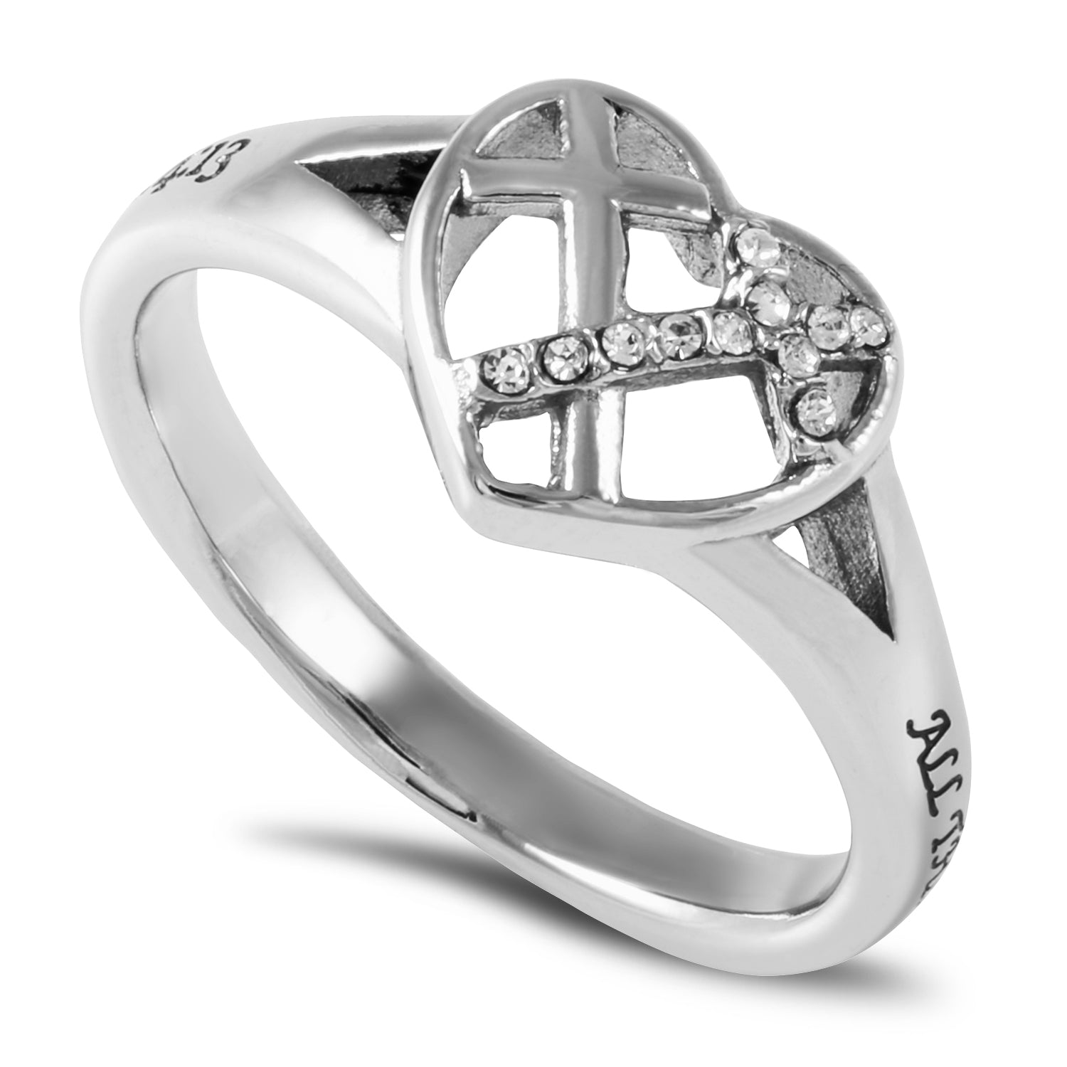 CZ Patchwork Cross Ring KingdomWear