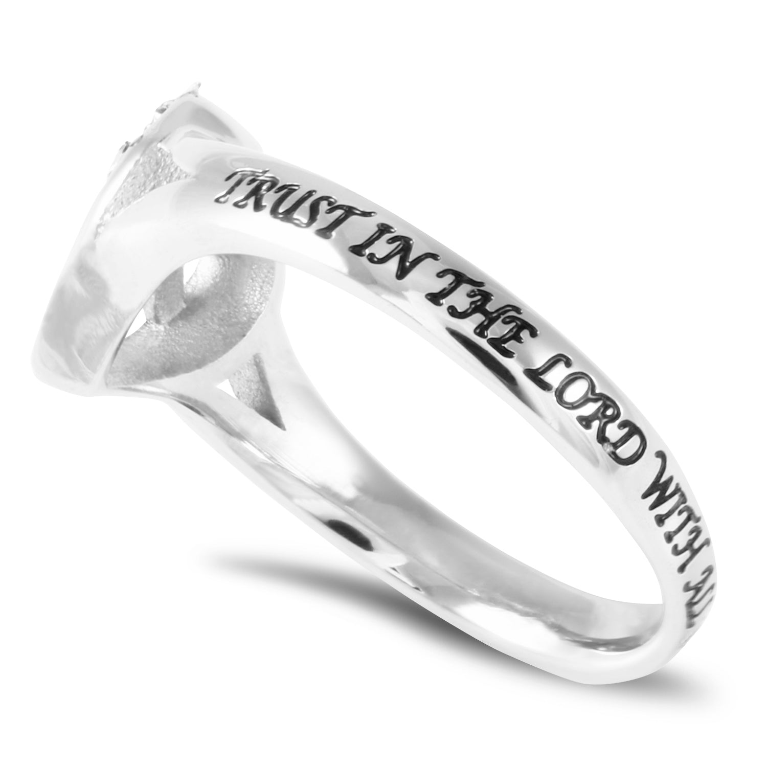 CZ Patchwork Cross Ring KingdomWear