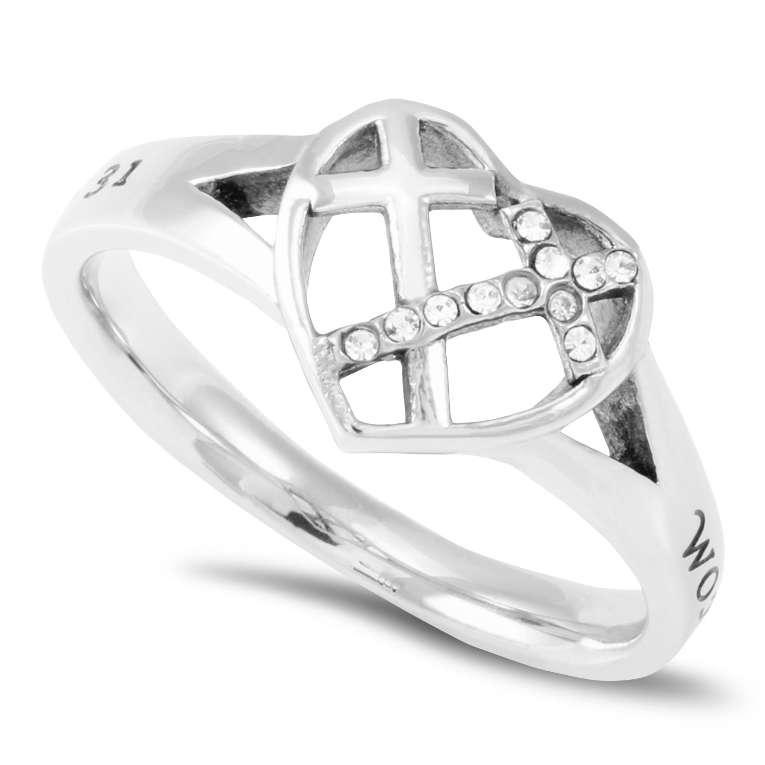 CZ Patchwork Cross Ring KingdomWear