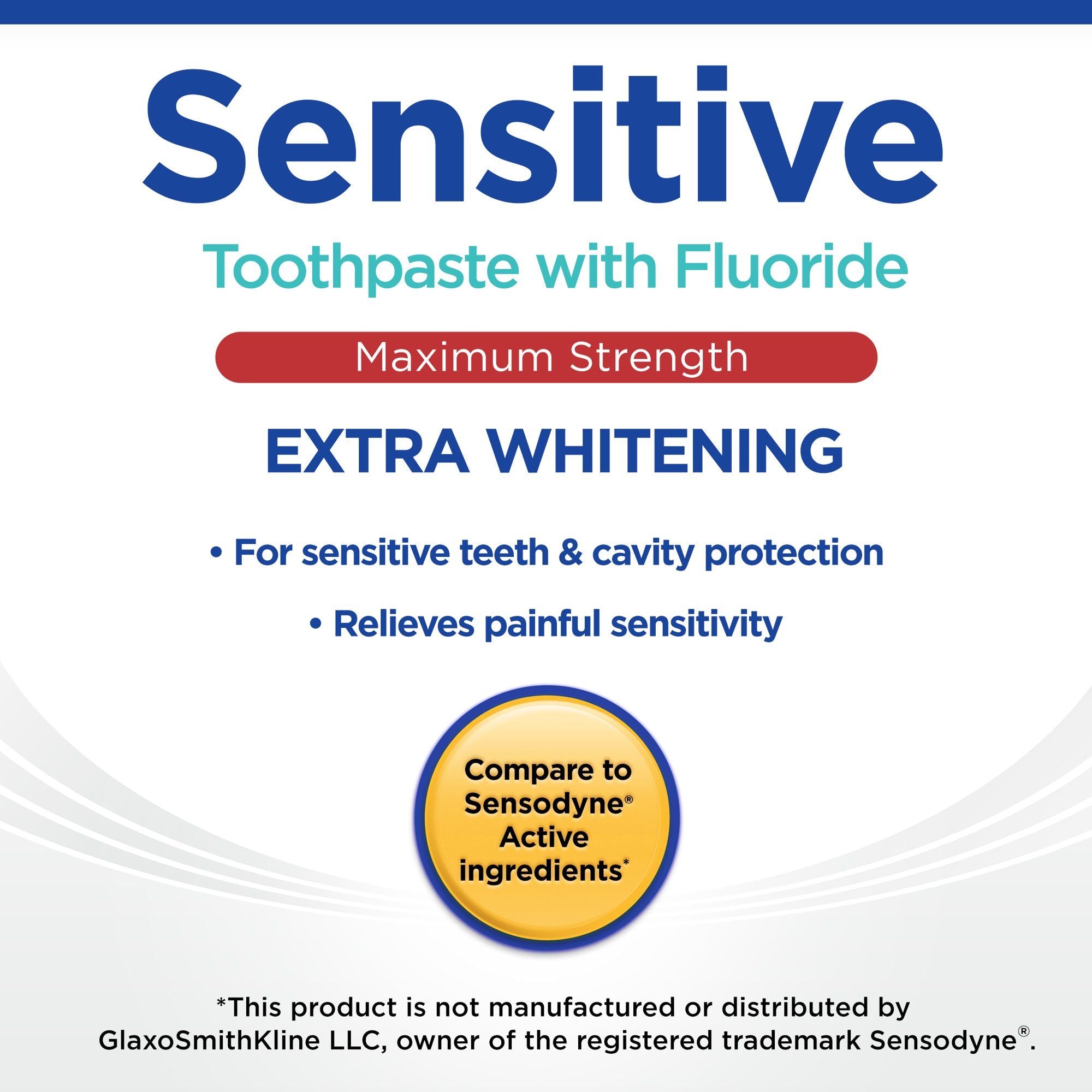 Equate Maximum Strength Sensitive Extra Whitening Toothpaste with Fluoride; 4 oz EasyOptionXY LLC