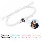 Personalized Photo Projection Bracelet 100 Languages I Love You Custom Photo Bracelets Custom Couple Jewelry Mother's Day Gift Greeting Cards Pi-Mart