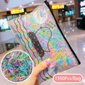 1500Pcs/Bag Girls Colorful Small Disposable Rubber Bands Children Elastic Hair Bands Ponytail Holder Scrunchie Ponytail Holder Accessories for Women Girls Stevvex