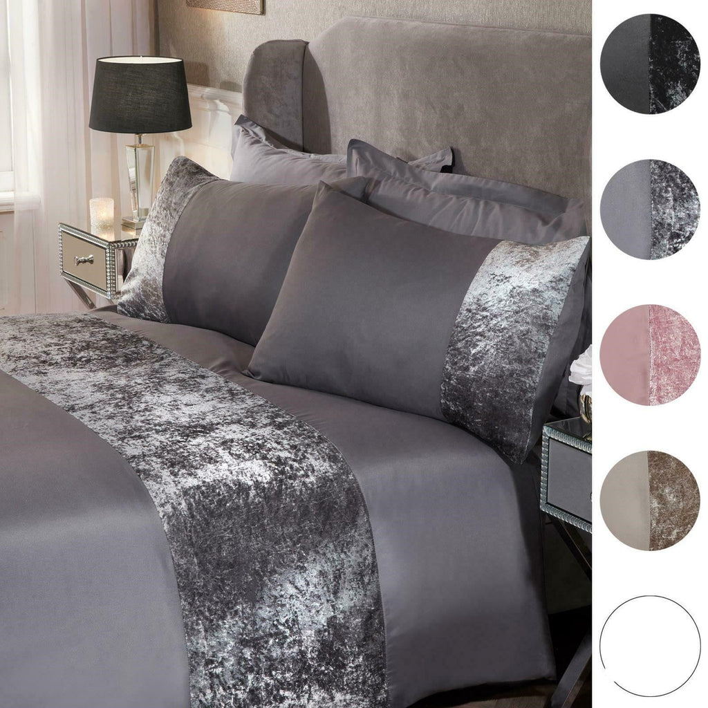 Pressed velvet panel duvet cover Pi-Mart